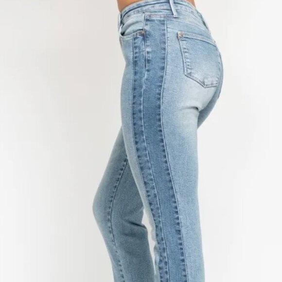 Judy Blue Denim - #10 JUDY BLUE SIDE PANEL SLIM FIT